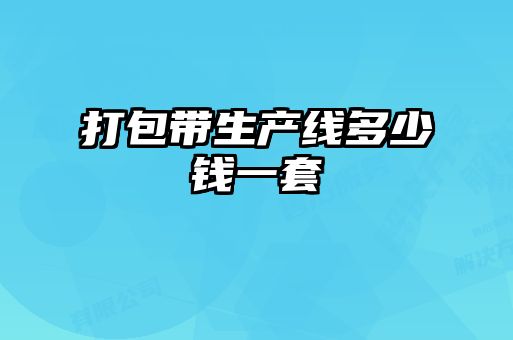 打包帶生產(chǎn)線多少錢(qián)一套
